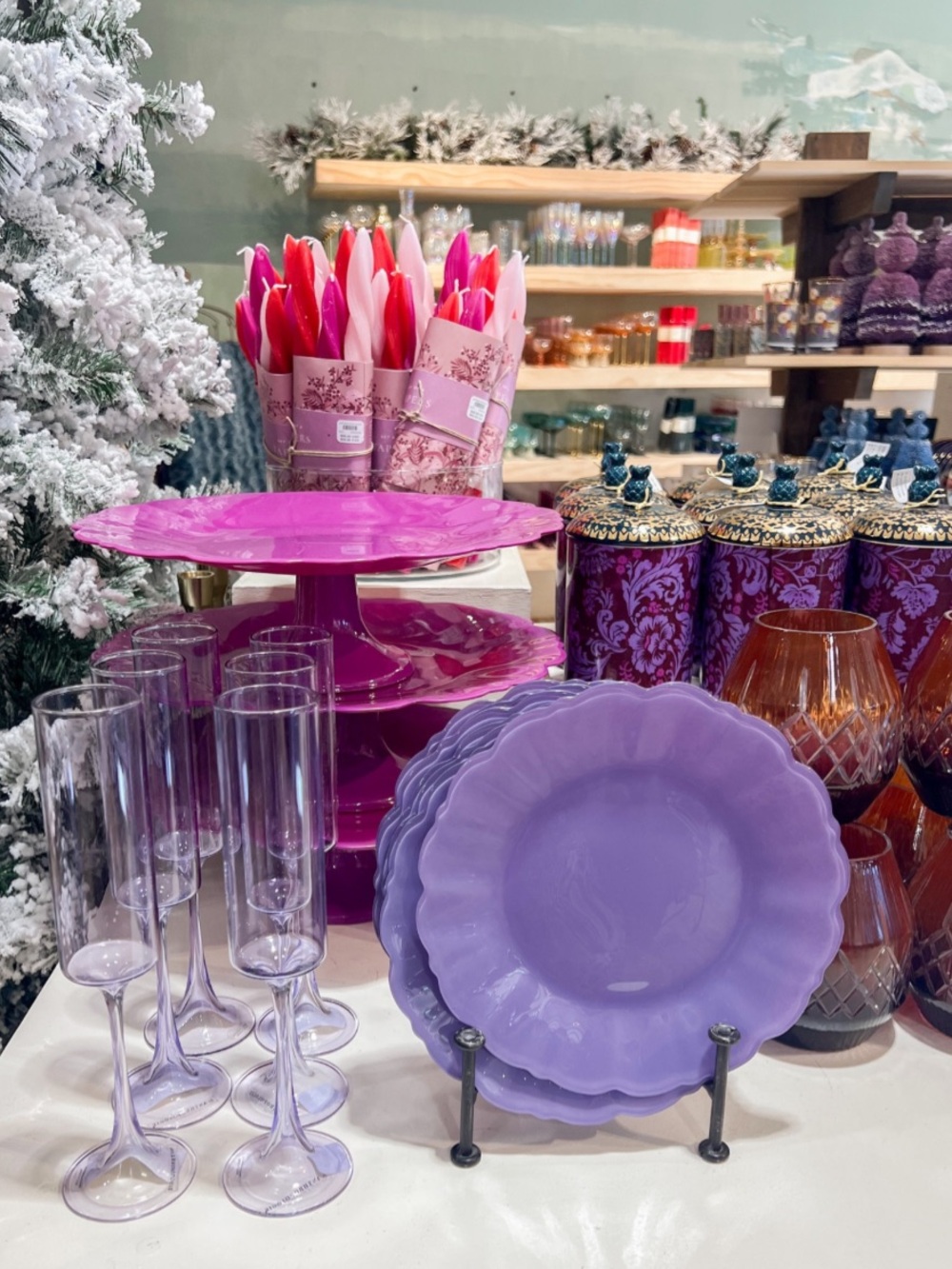Lilac Adley Dessert Plates